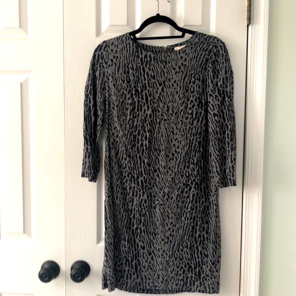 Gap Animal Print 3/4 sleeve dress